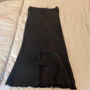 Silk slip skirt